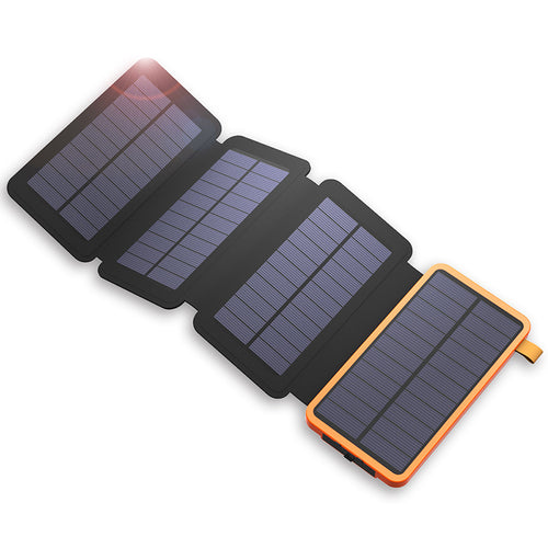 8000mAh Solar Power Bank Foldable External Battery Backup For phones