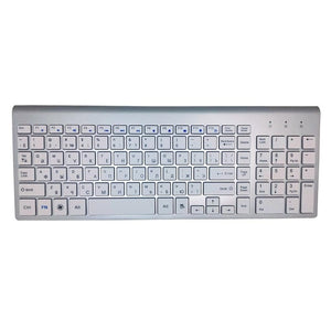 101 Keys Ultra-Thin Russian Keyboard 2.4GHz Wireless for Mac Win XP 7 10 Android TV Box